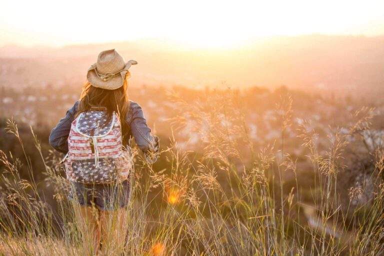 woman hiking in west hills