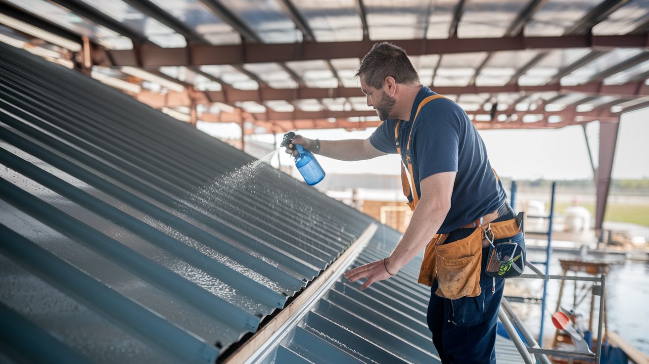 how to find a leak in a metal roof