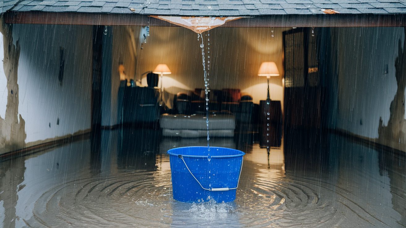 what to do when roof leaks in rain