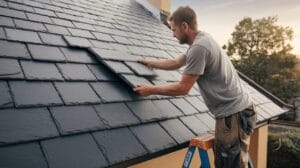 how are slate roofs installed