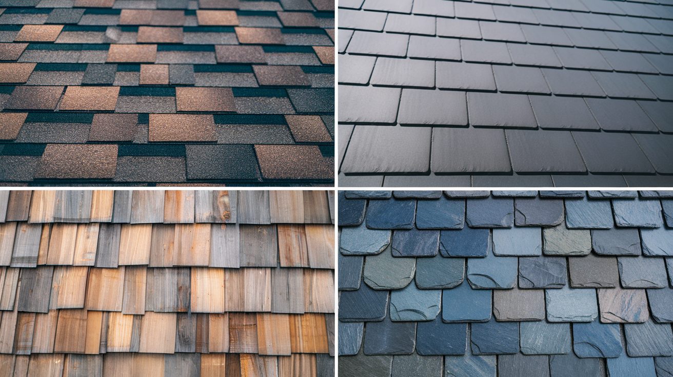 types of roof shingles